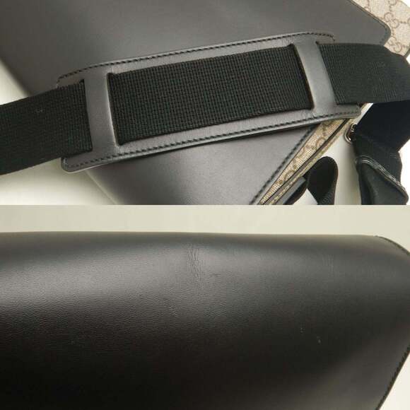 GUCCI Authentic Black Canvas Shoulder Bag - Picture 5 of 10